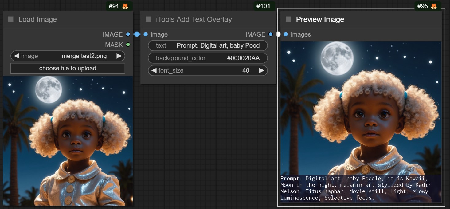 iTools Add Text Overlay