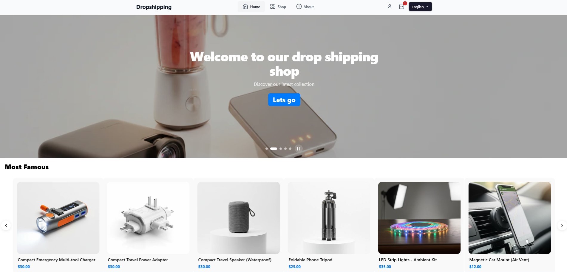 Drop Shipping Store Preview