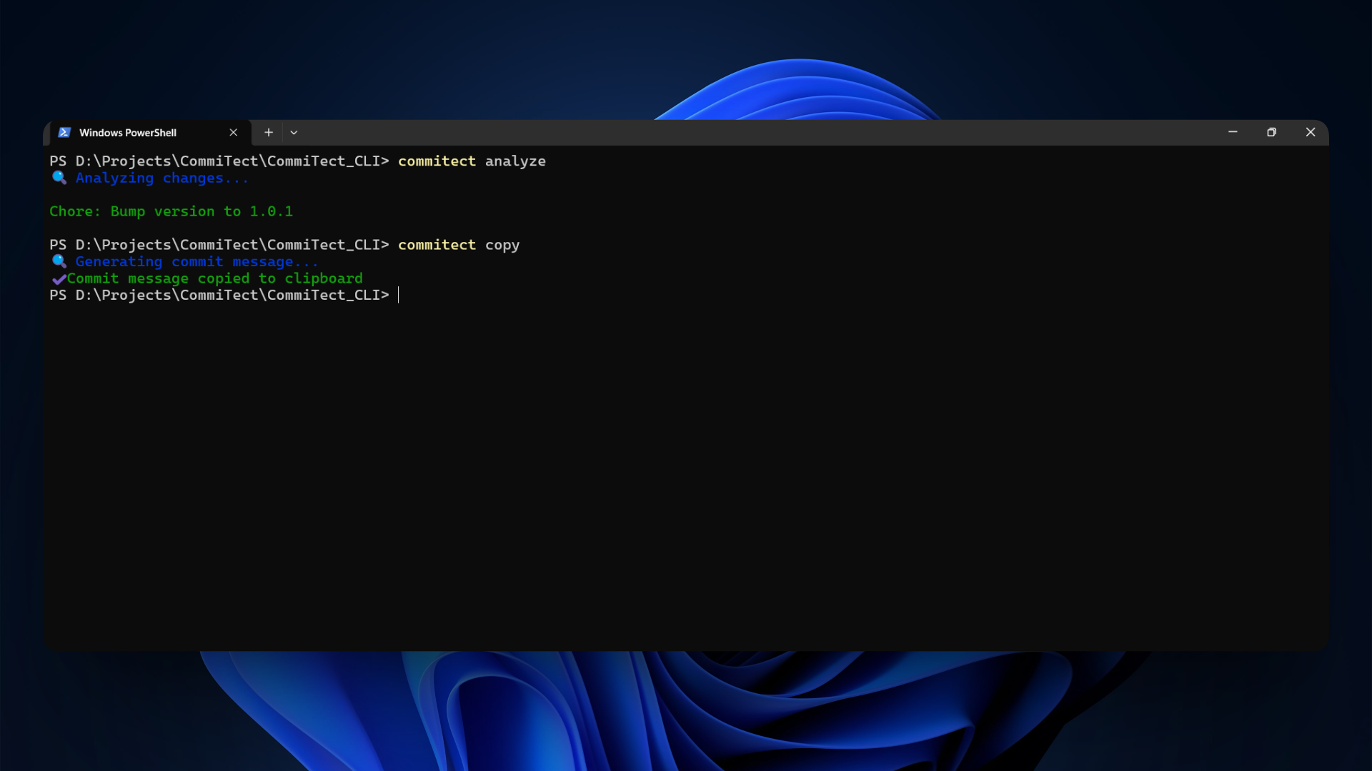 Analyze & Copy Commands