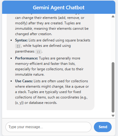 Chatbot Response