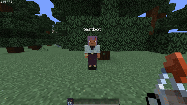 Example: InvisTags keeps the skin and nametag of an invisible player visible while the invisibility potion swirls still render on them
