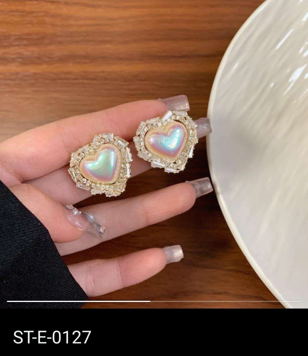 Floral Pearl Stud Earrings