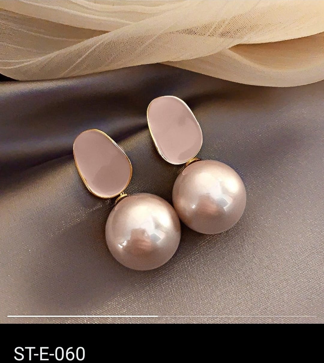 Blush Pearl Drop Earrings