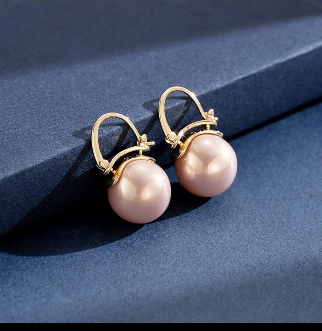 Classic Pearl Drop Hoops