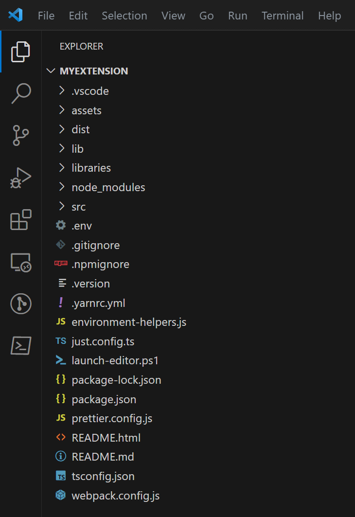 VSCode Left Panel