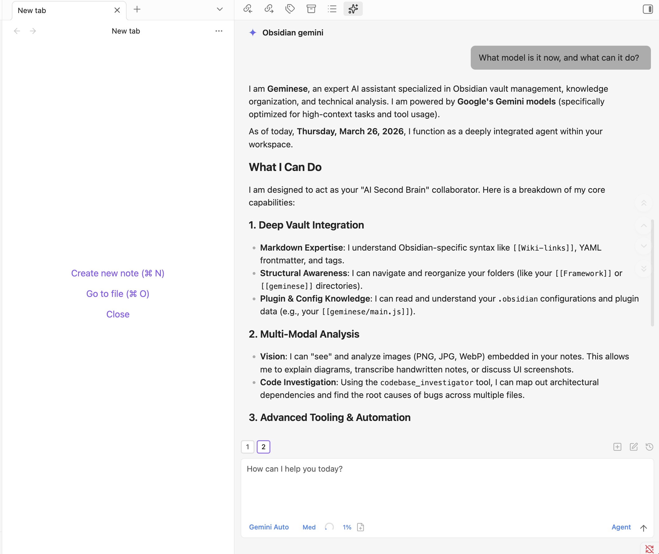 Geminese Gemini model workflow