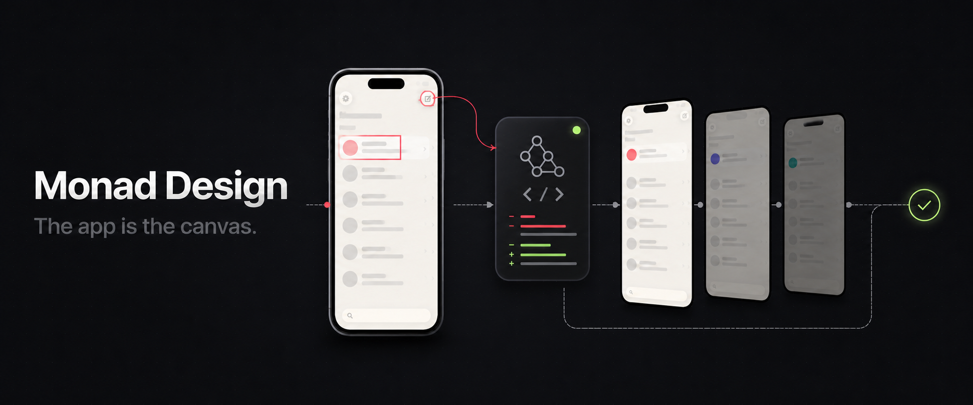 Monad Design — The app is the canvas.