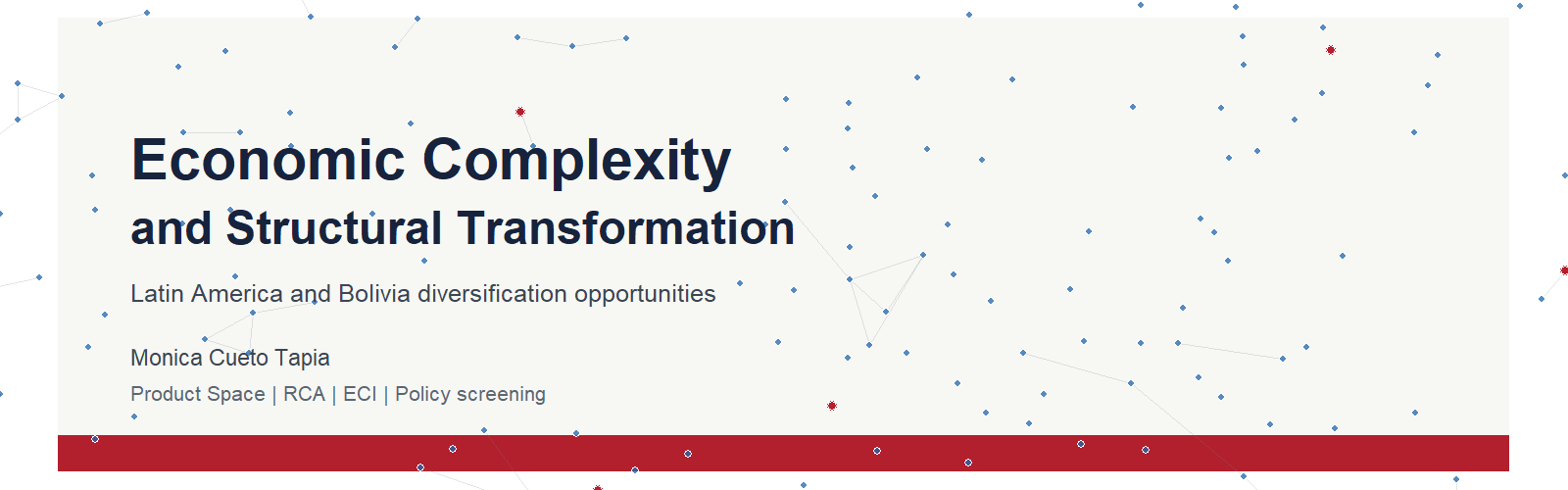 Economic complexity repository banner