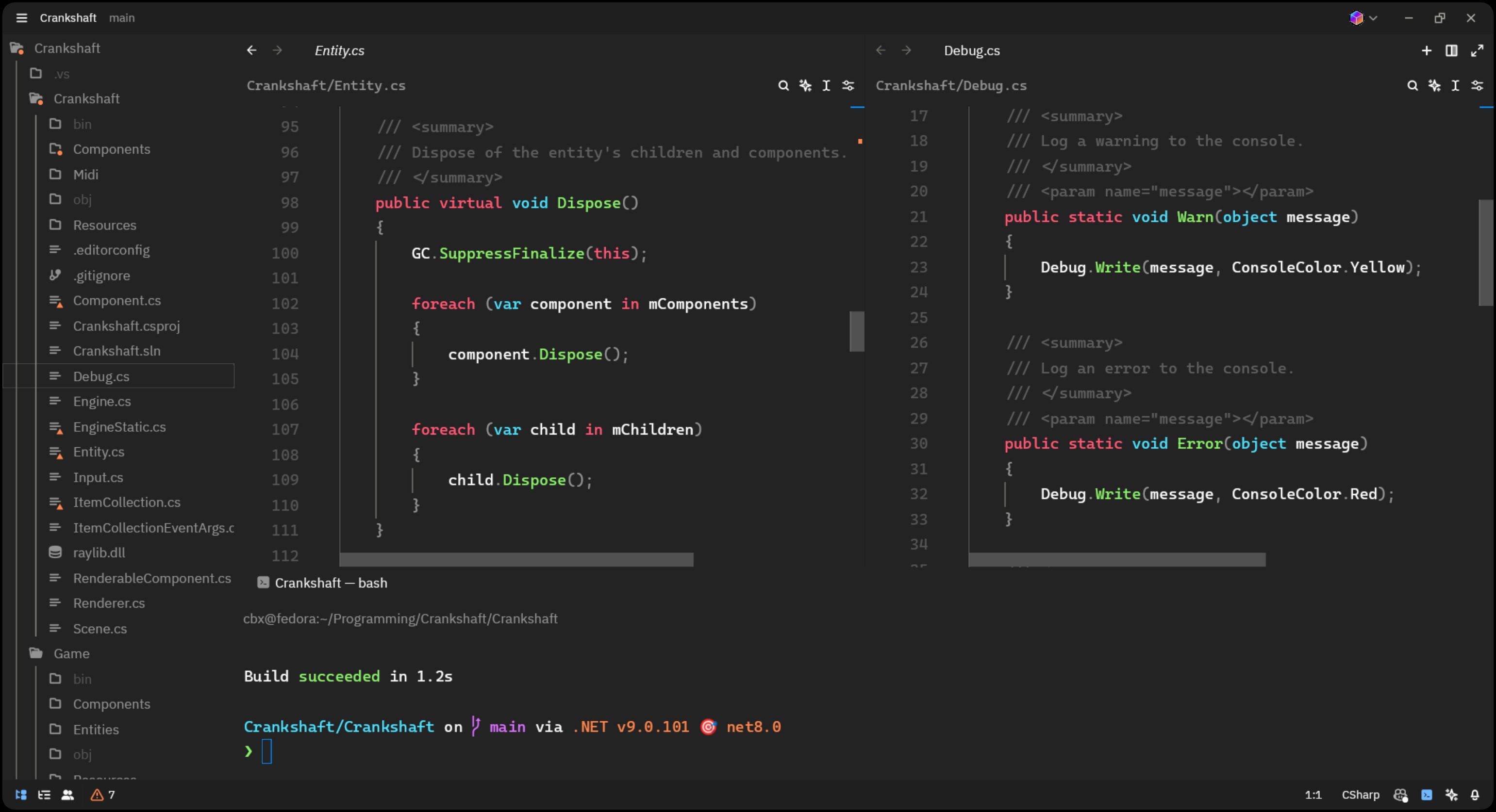 A demo image of Monokai Vibrant Amped
