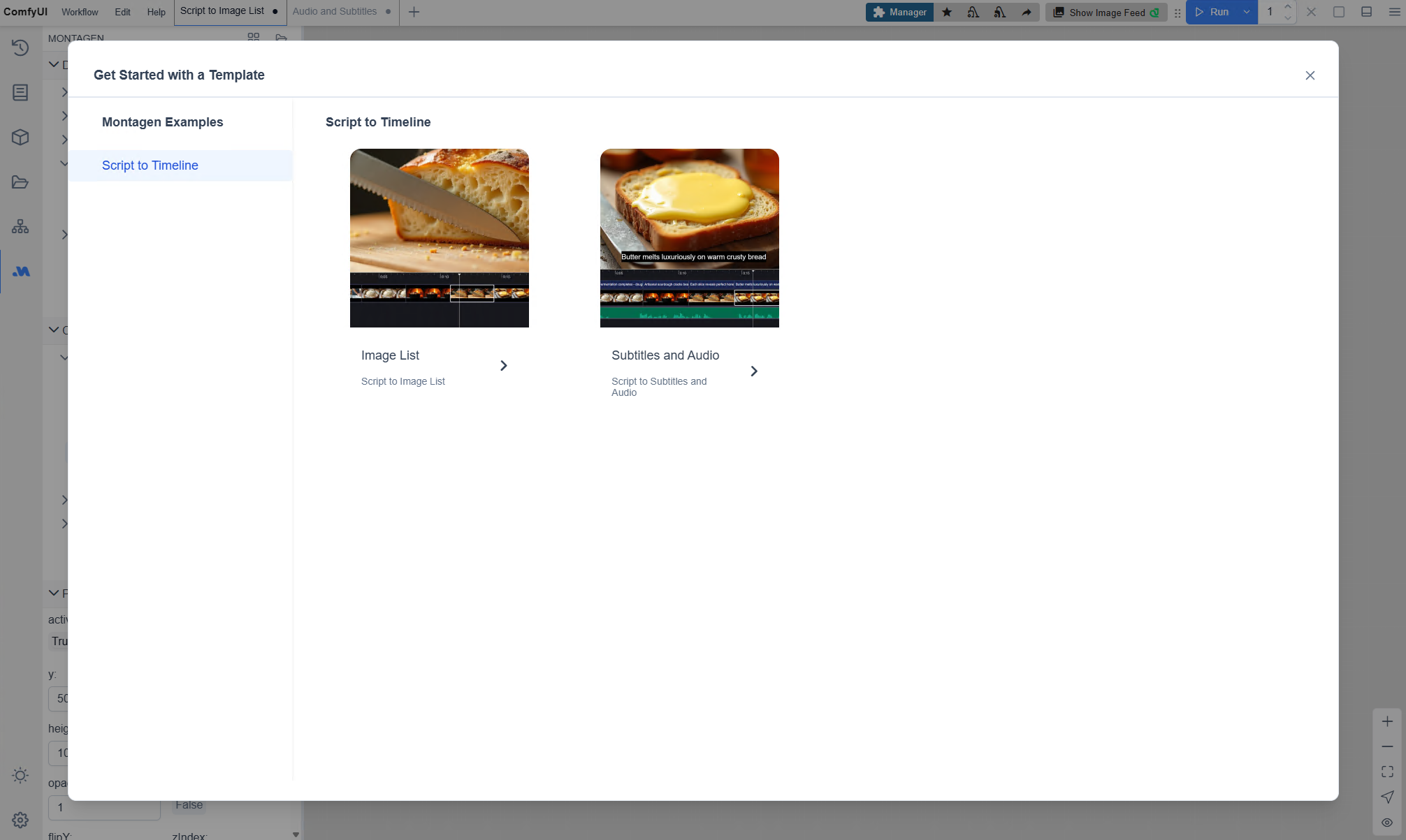 Montagen ScreenShot