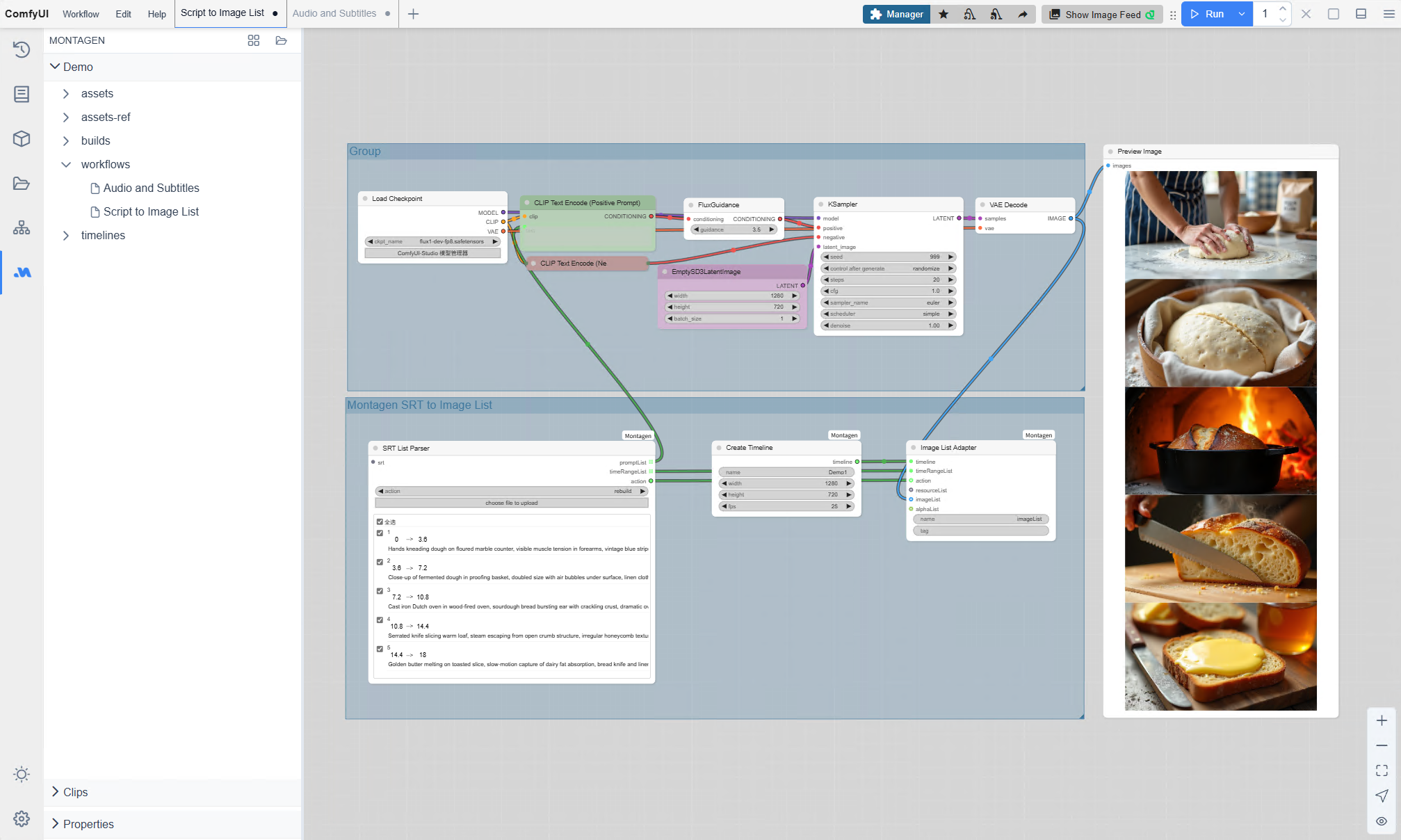 Montagen ScreenShot