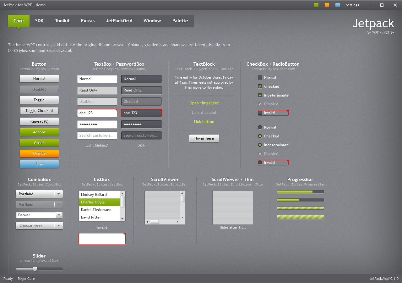 JetPack for WPF