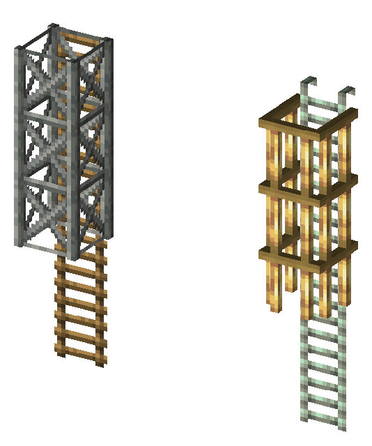 Ladder and attachment variants