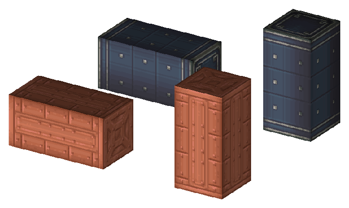 Horizontal and vertical storage