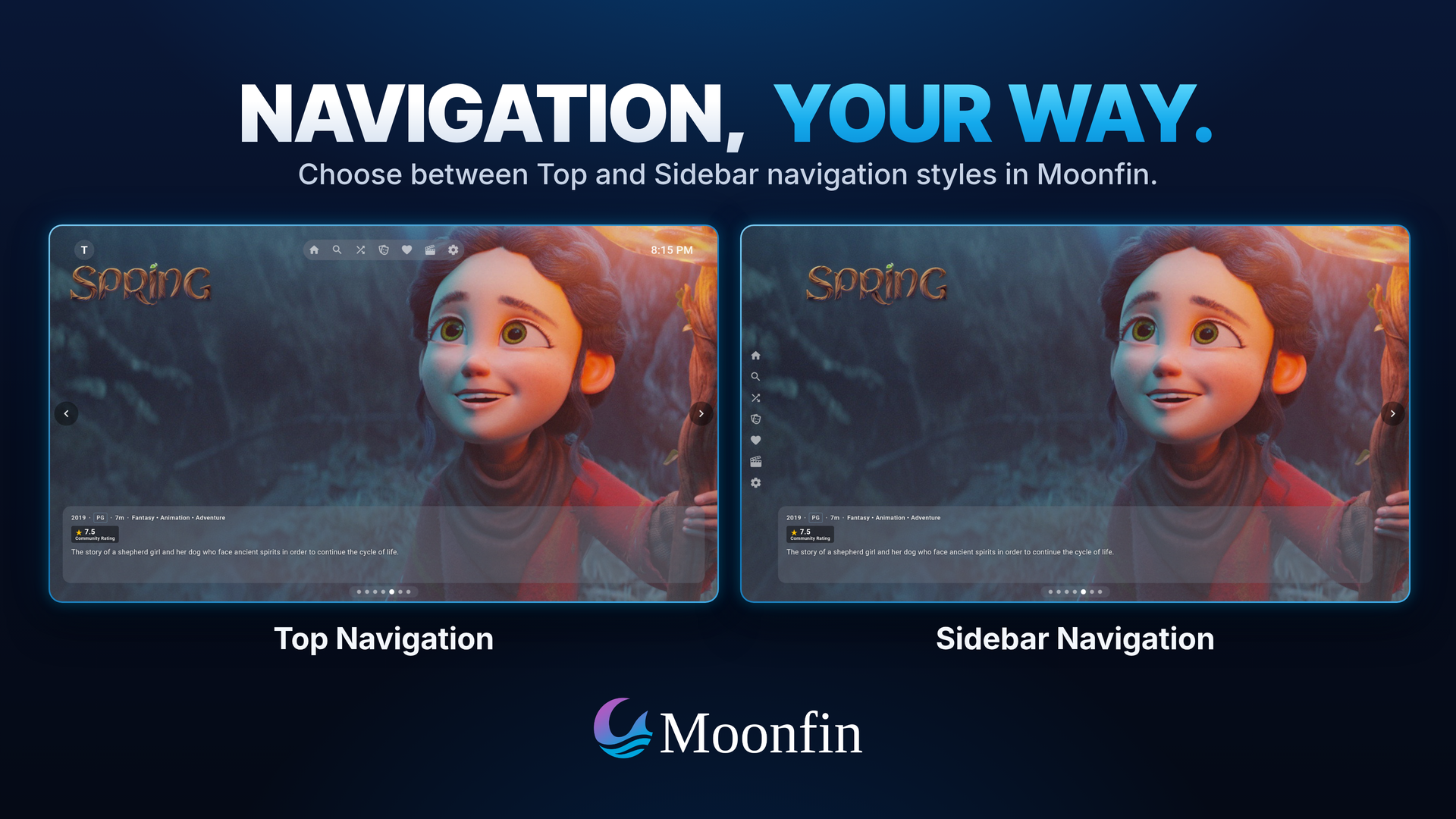 Top and Sidebar navigation