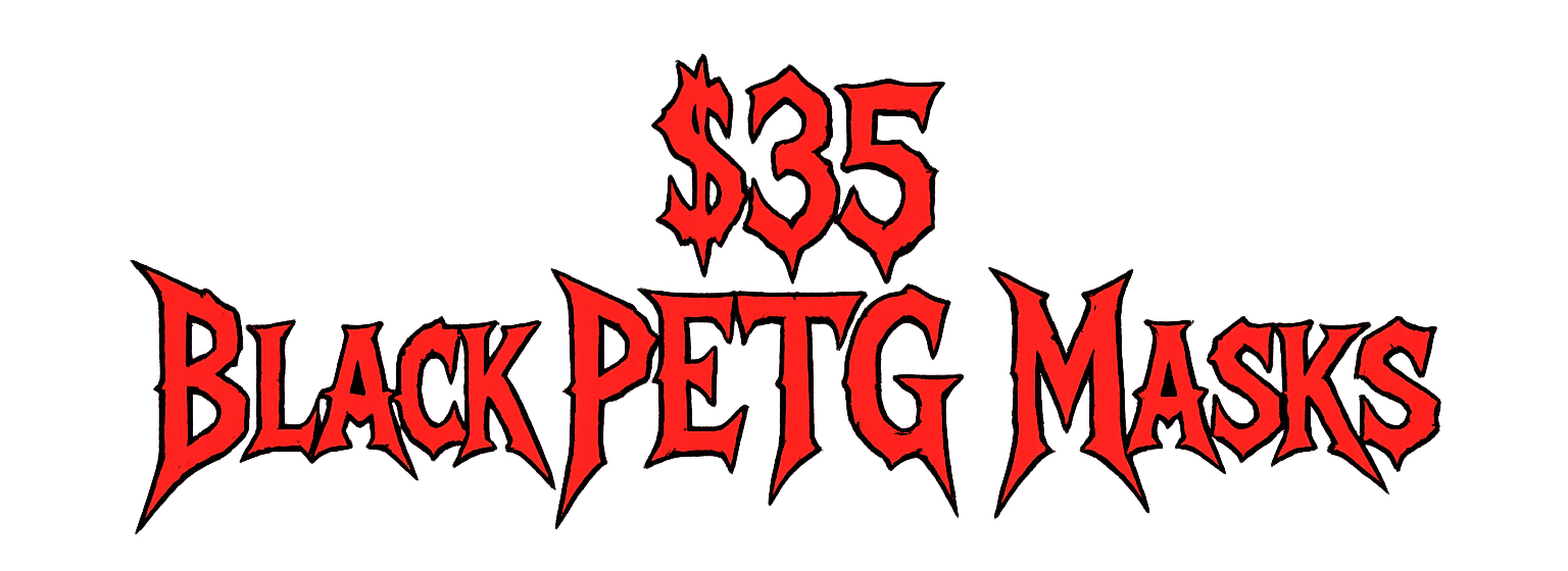 $35 Black PETG Masks