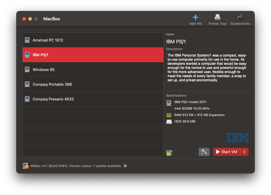 MacBox screenshot 1