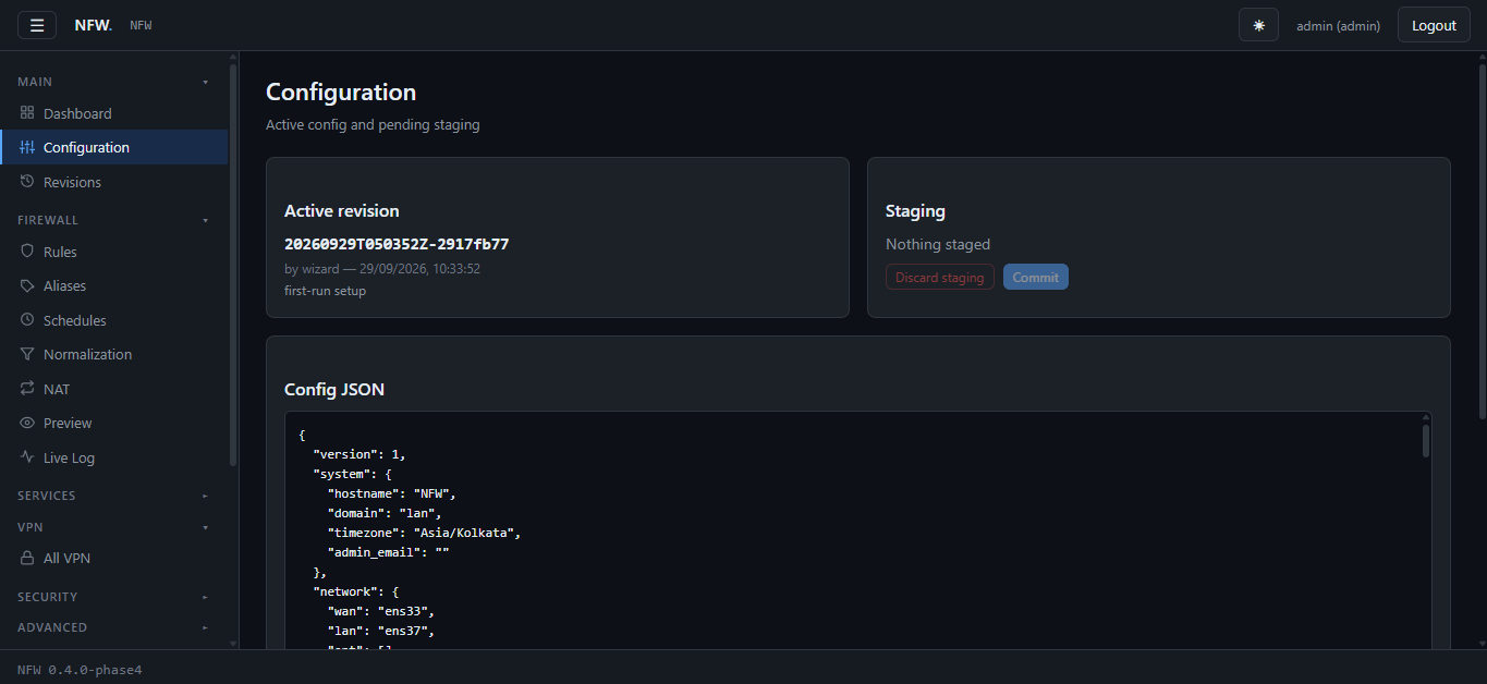 Configuration
Revisions
