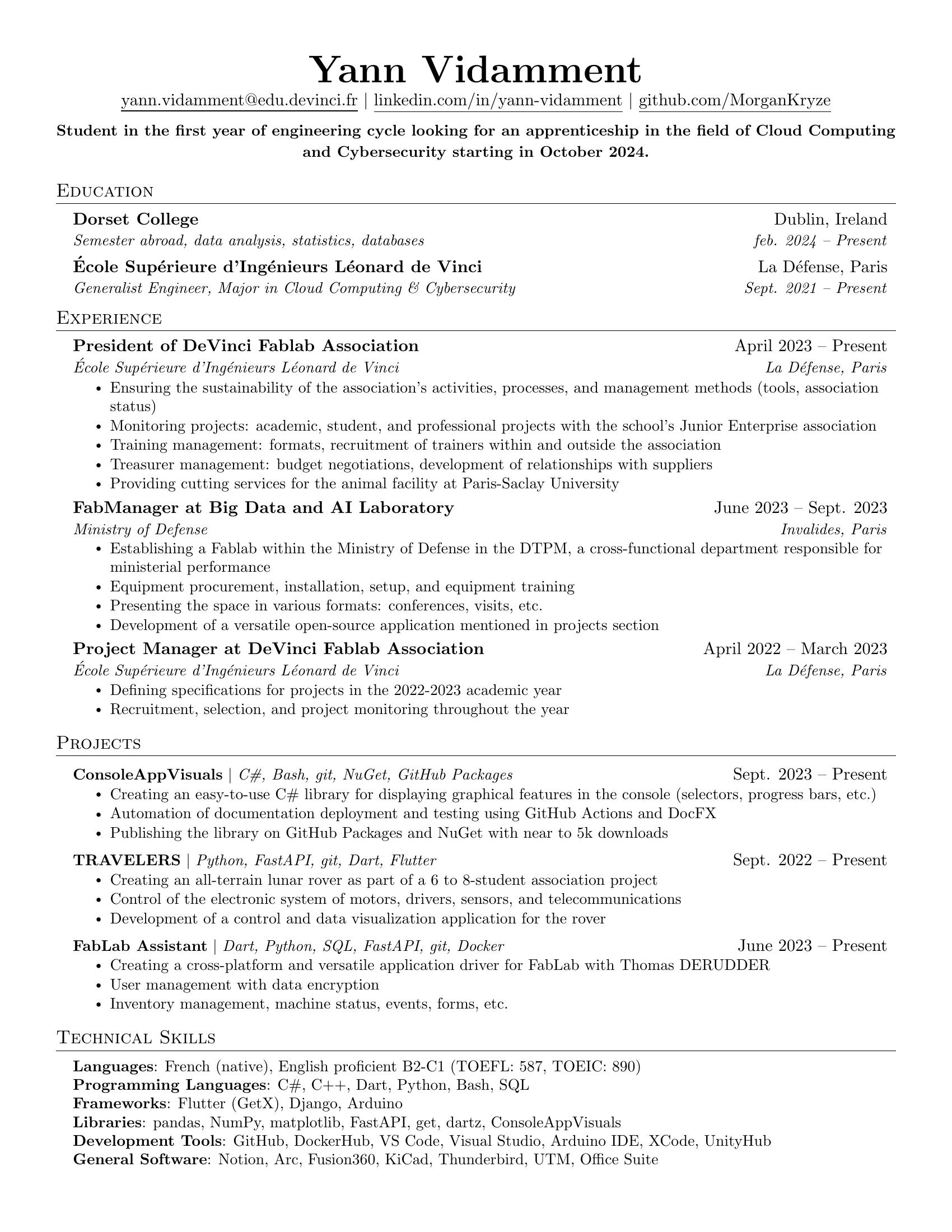 Resume template