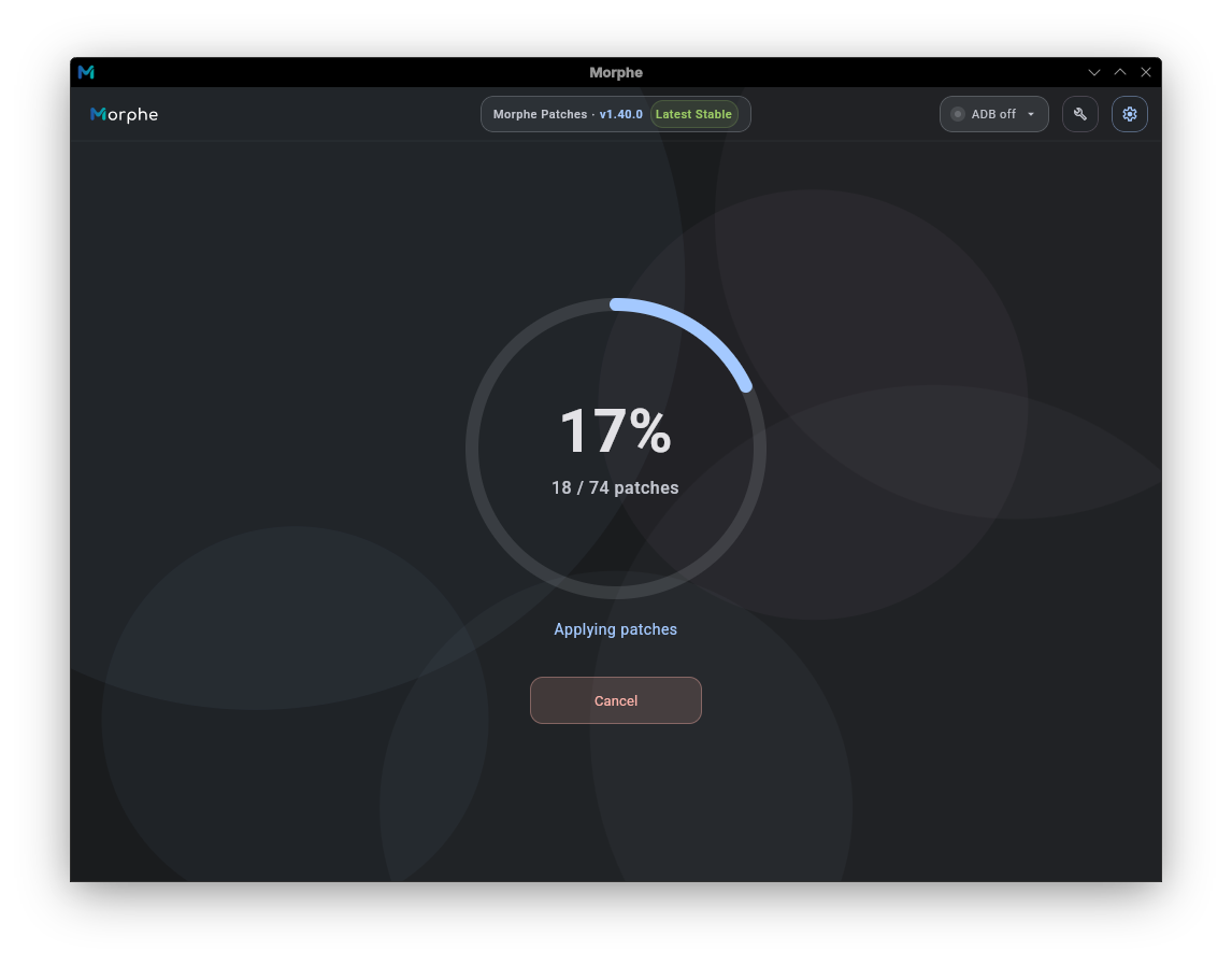 Morphe GUI Patching