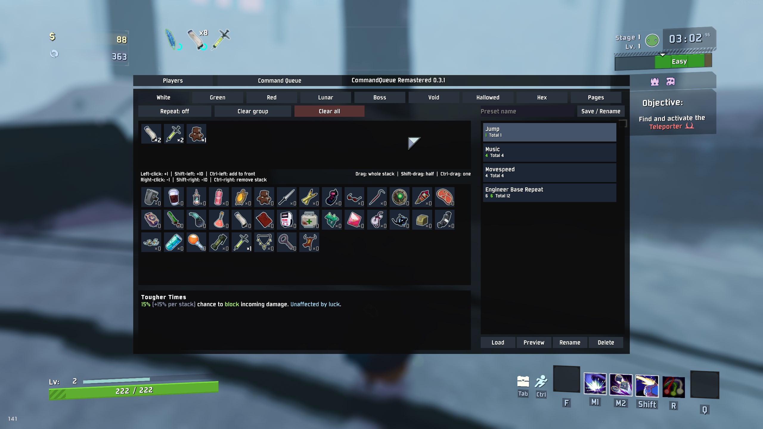 CommandQueue Remastered scoreboard menu