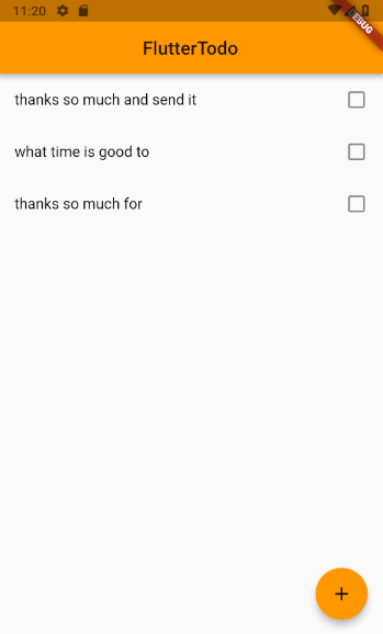 flutter todo app