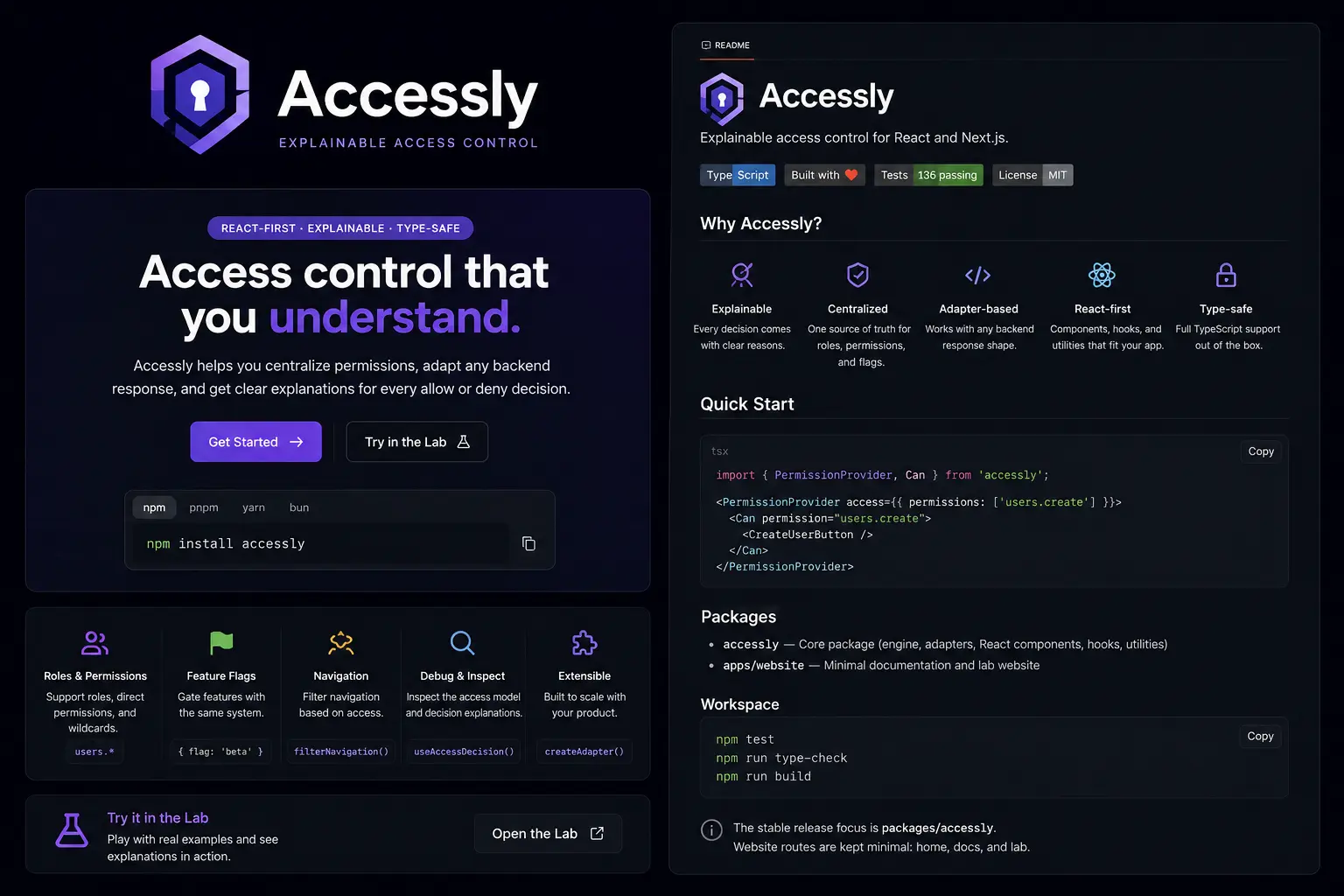 Accessly - Explainable access control for React