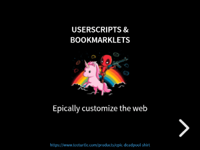 Userscripts & Bookmarklets