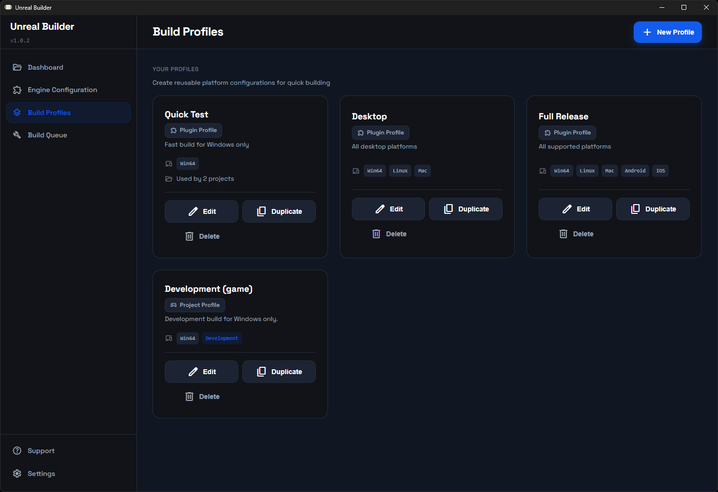 Build Profiles