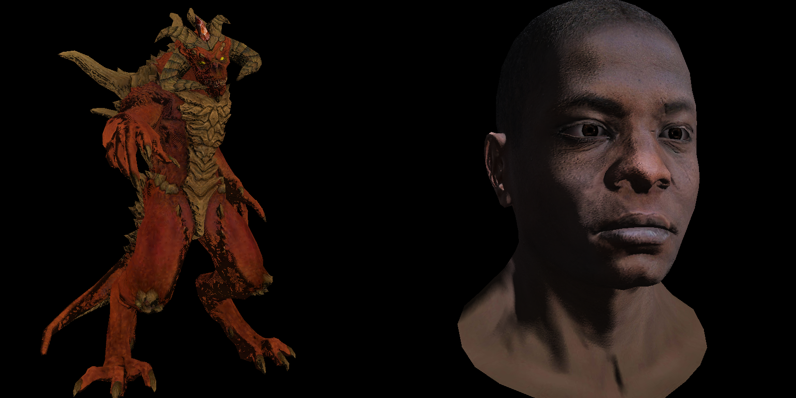 Textured 3D model rendered by tinyrenderer