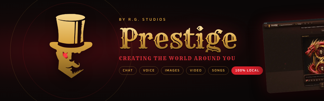Prestige by R.G. Studios: Creating the world around you