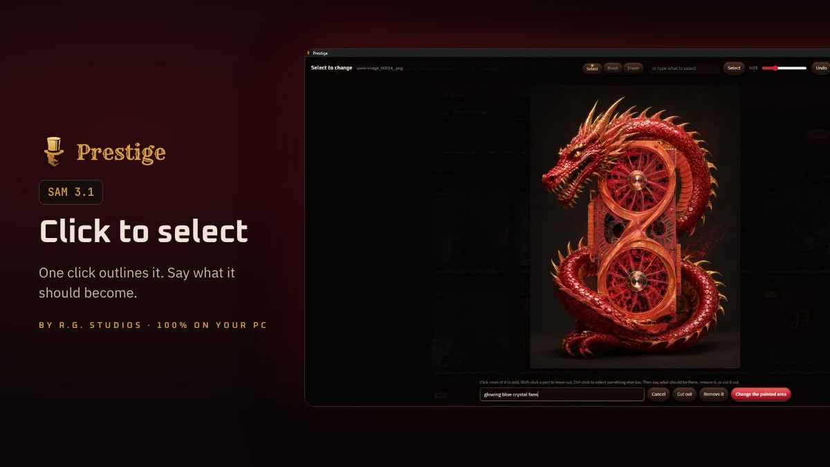 Click to select: one click outlines it