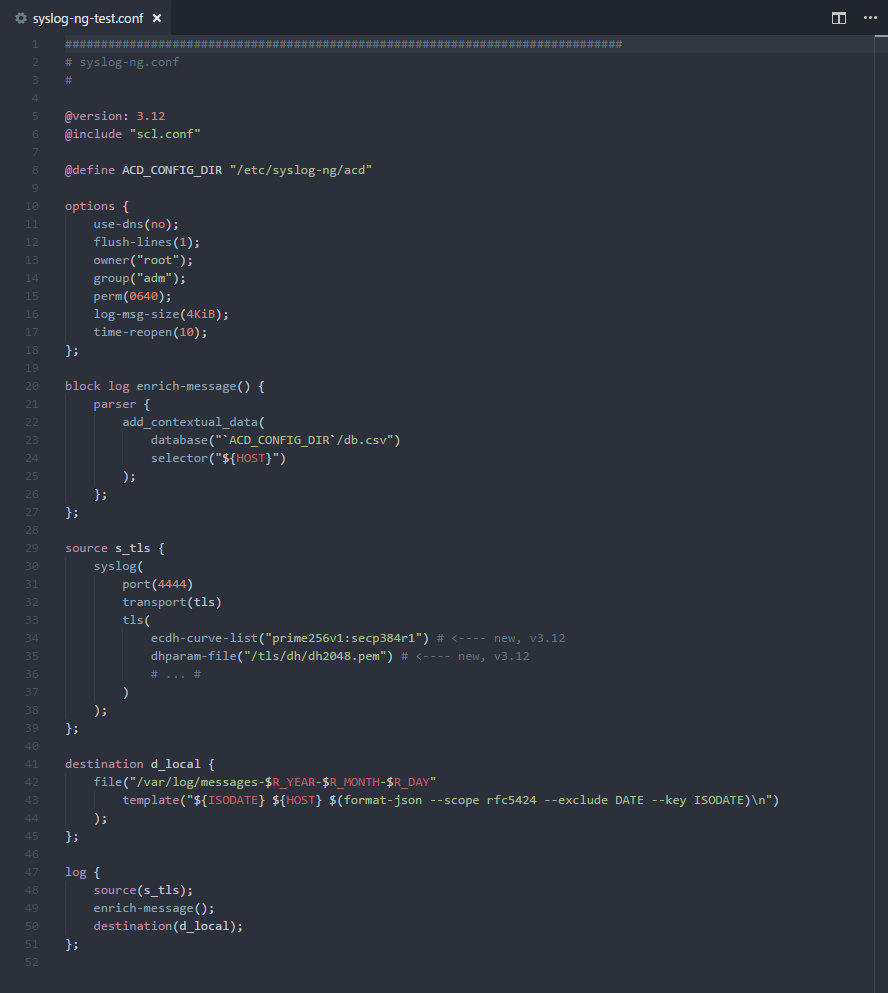 syslog-ng Syntax Highlighting