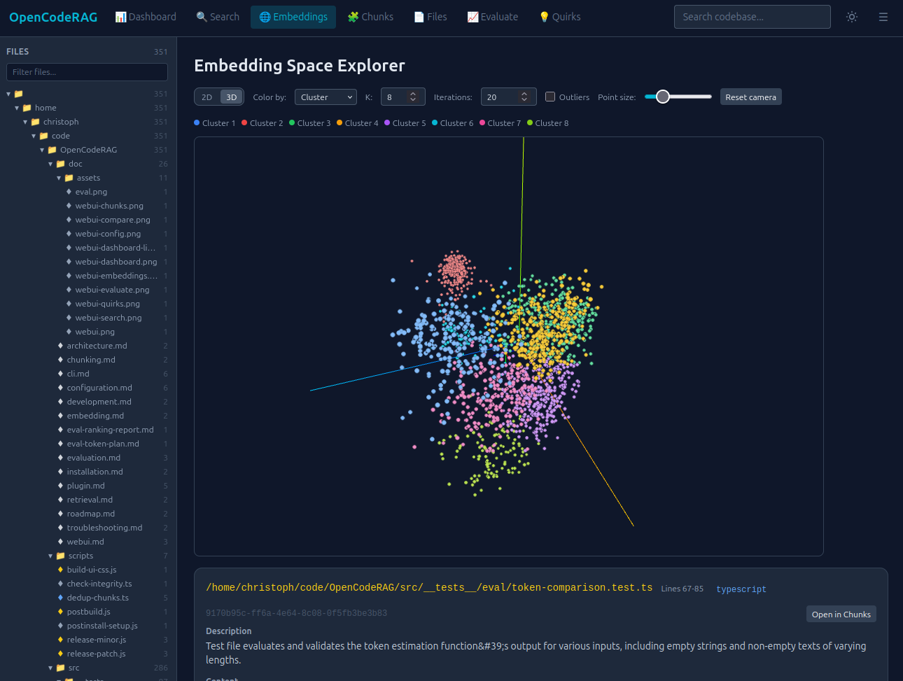 OpenCodeRAG Web UI