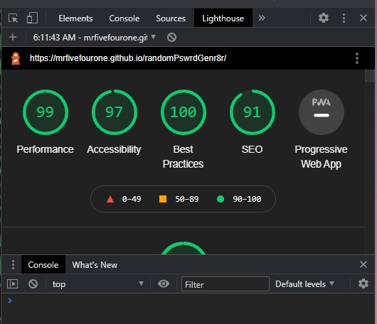 Audit Score