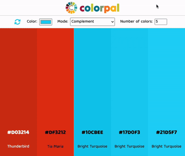gradual loading of colors
