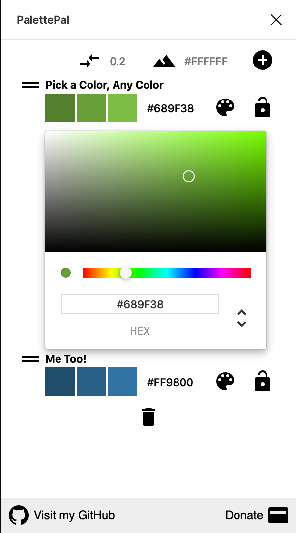 Screenshot Showing Color Picker
