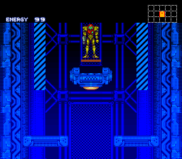 Samus arriving at Ceres Station