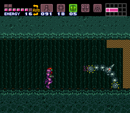 Aquatic corridor in Maridia