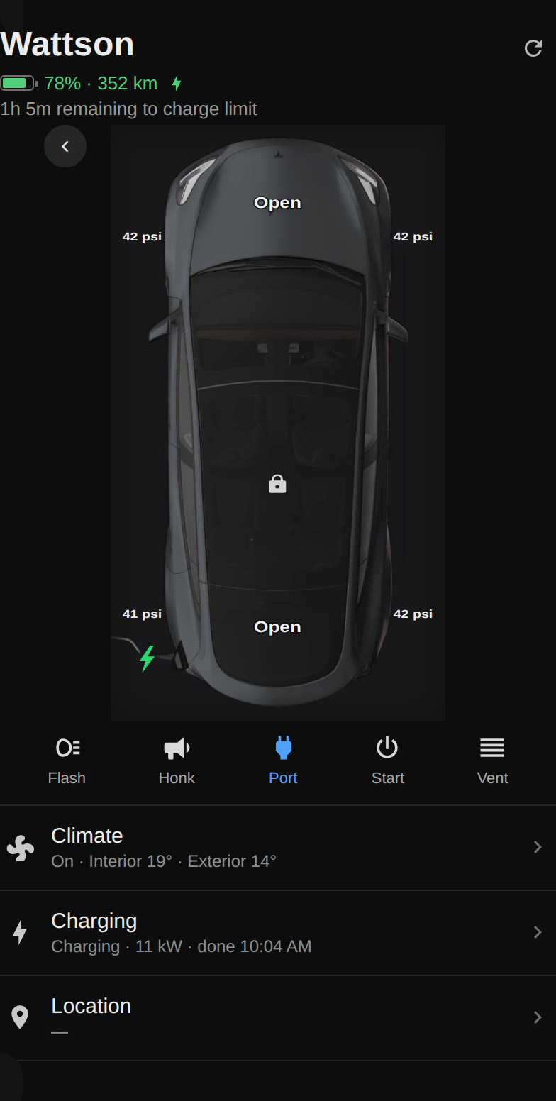 Controls view