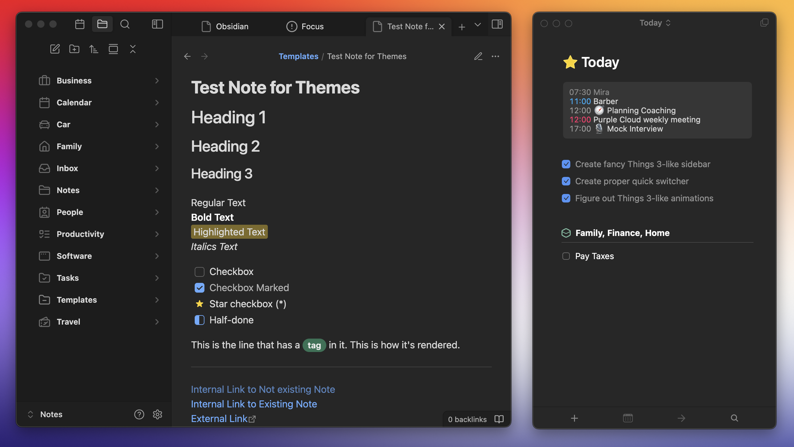Dark Theme