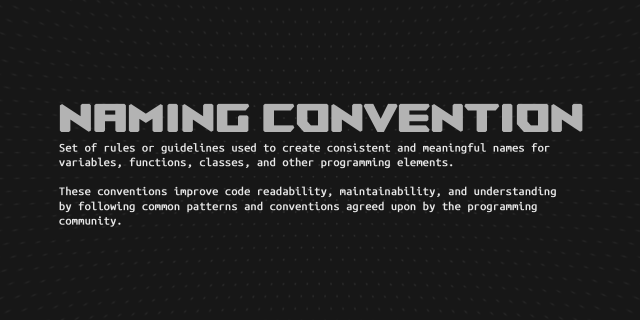 Naming Conventions