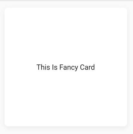 Fancy Card