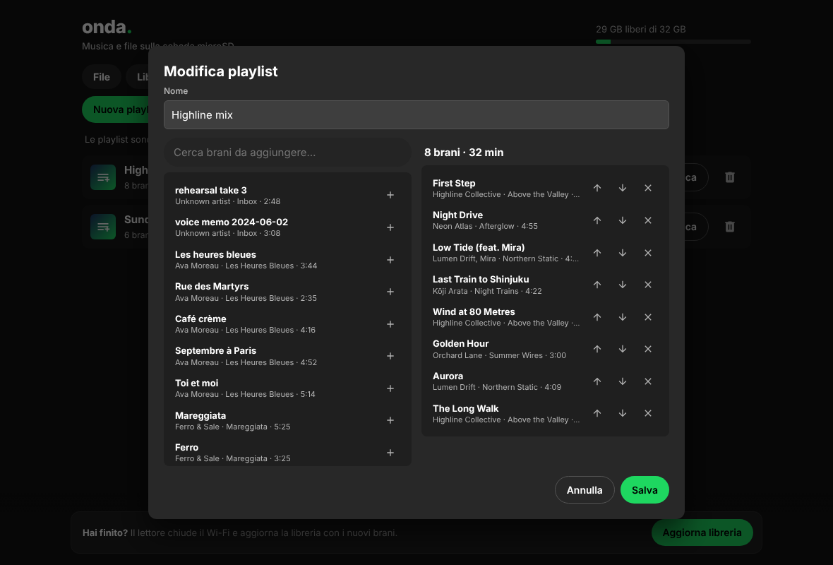 Playlist editor