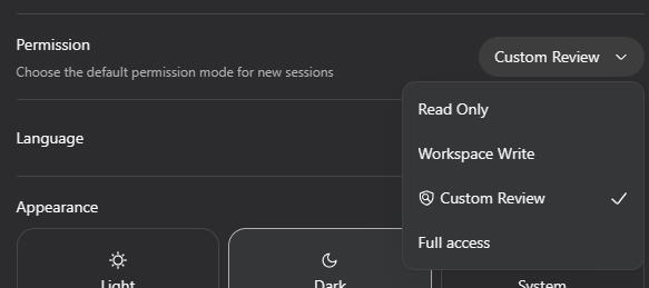 Default permission