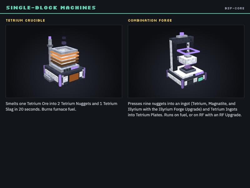 Single-block machines