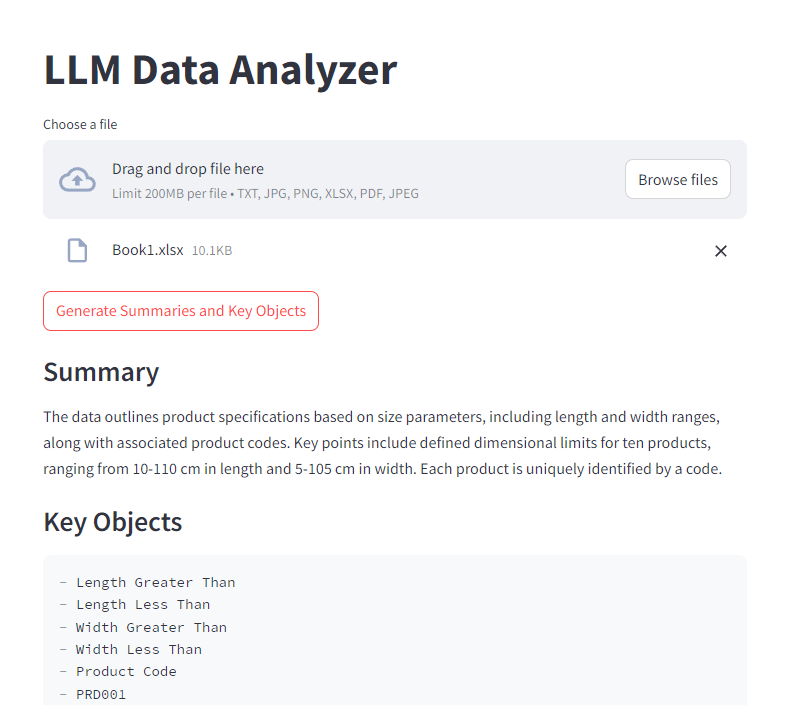 LLM Data Analyzer