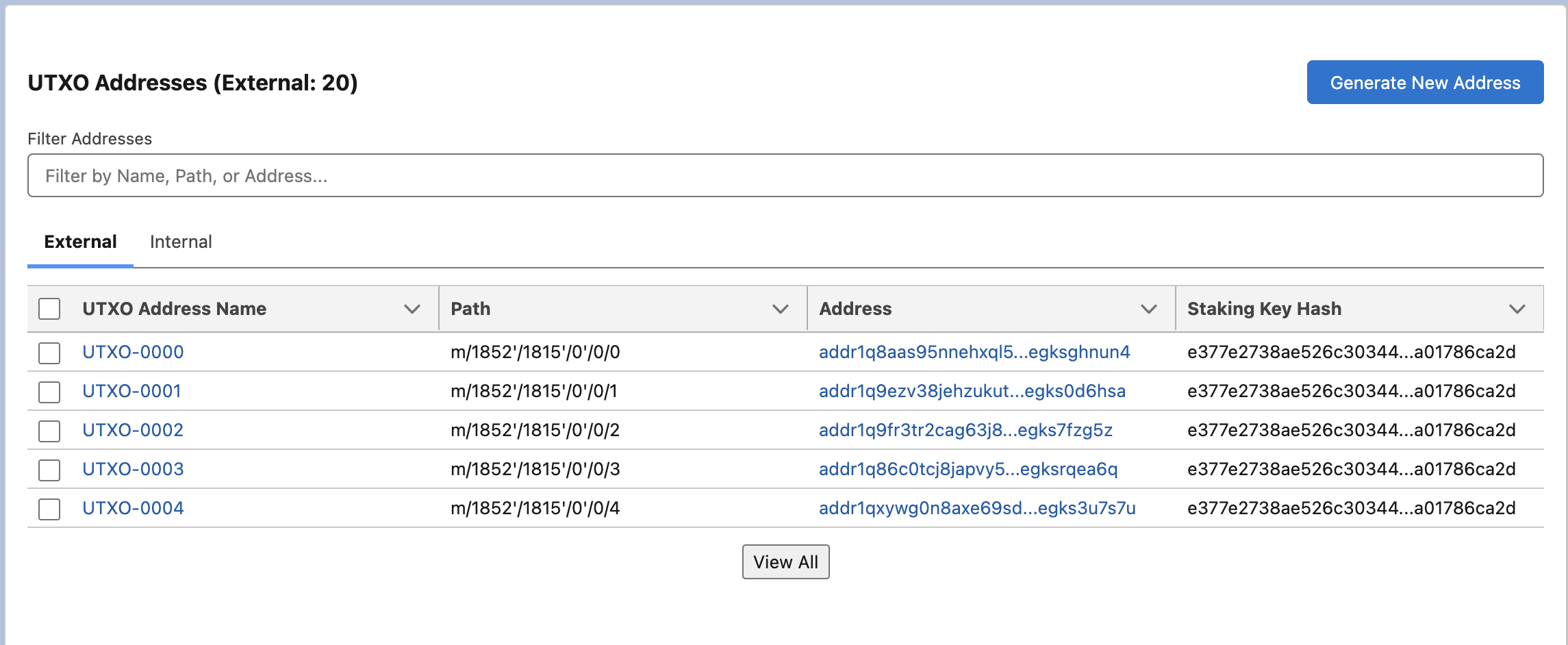 Address Generation