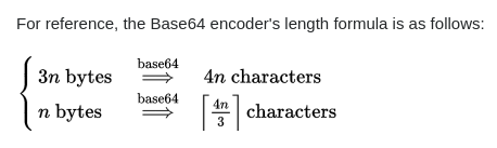 base64长度计算