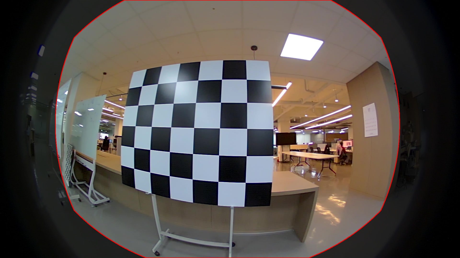 Original fisheye with its valid image circle